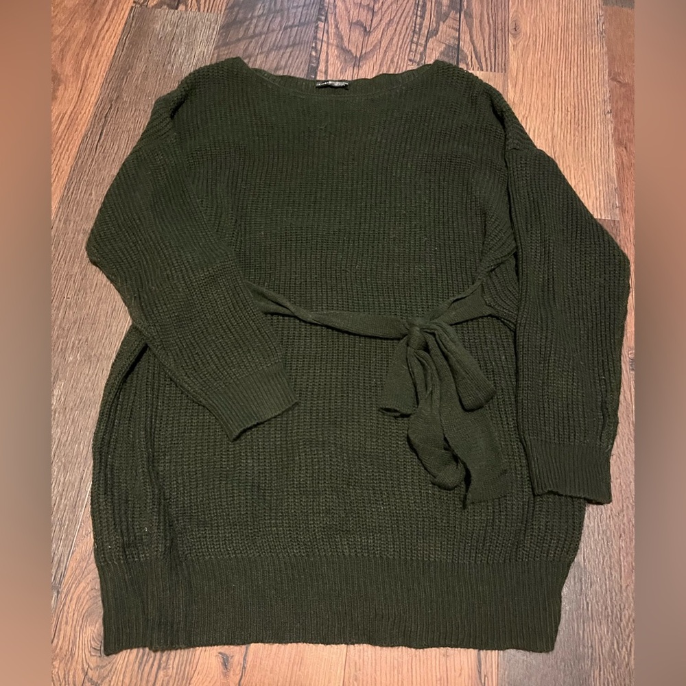 SHEIN Dark Green Knit Dress